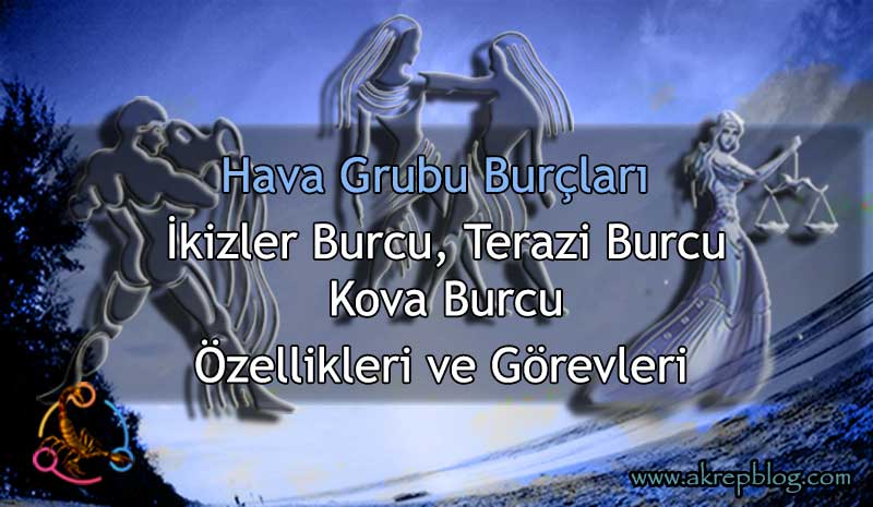 Hava Grubu Burçları - Hava Elementi Burçları Özellikleri ve Görevleri