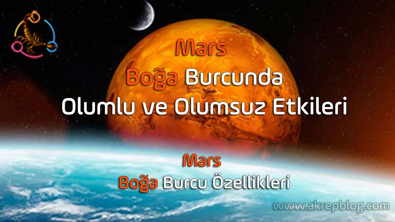 Mars Boğa Burcunda